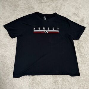 Hurley Black Tee Shirt T-Shirt XXL Cotton